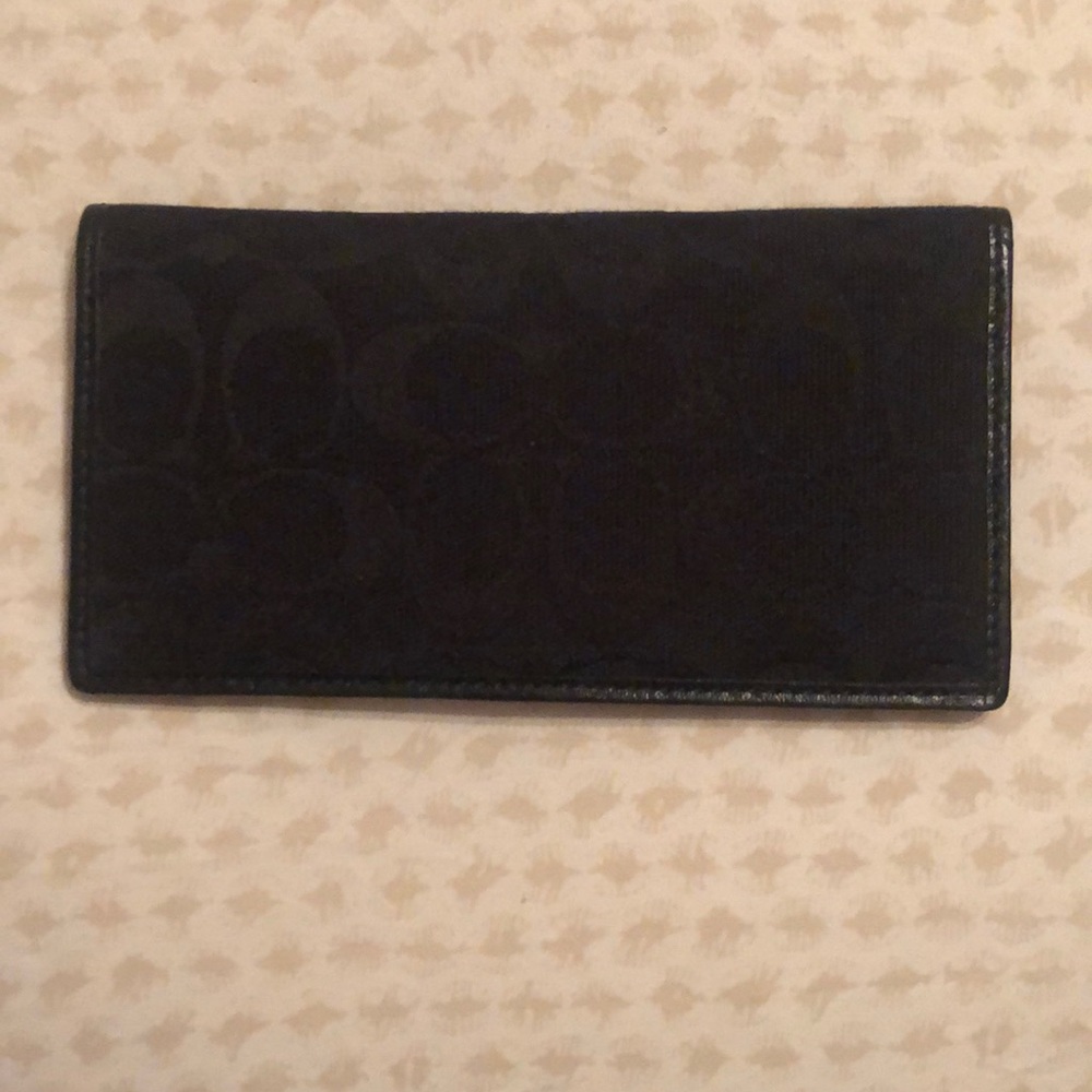 Coach checkbook cover